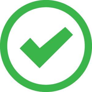 green checkmark